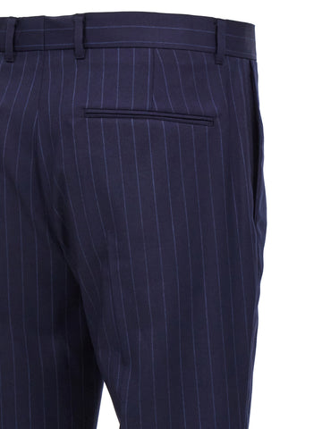 Blue Wool Dress Pants