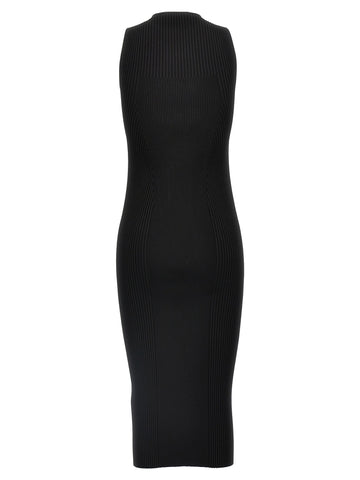 Black Viscose Midi Dress