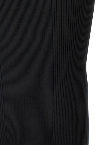 Black Viscose Midi Dress
