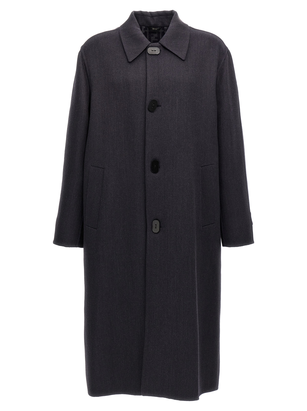 Blue Virgin Wool Coat
