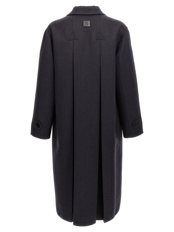 Blue Virgin Wool Coat