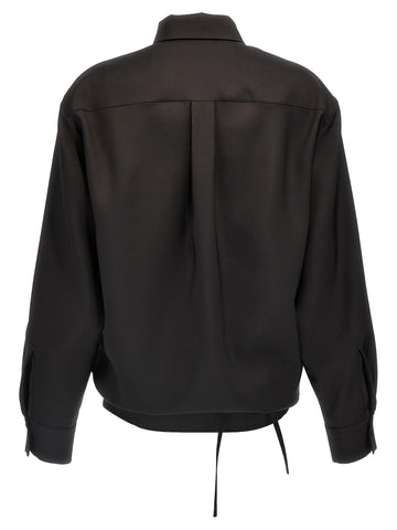 Black Wool Blouse