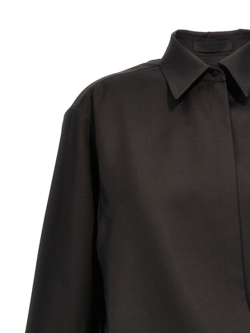Black Wool Blouse
