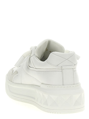 White Calfskin Chunky Sneakers
