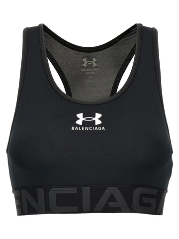 Black Polyester Sport Bra