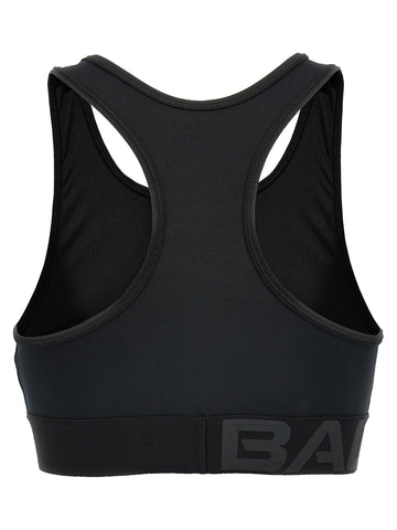 Black Polyester Sport Bra