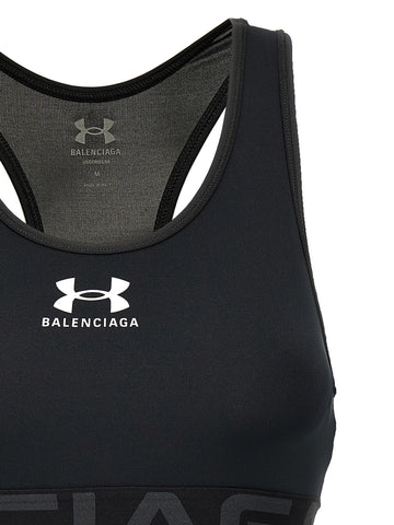 Black Polyester Sport Bra