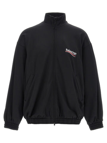 Black Polyamide Sweatshirt