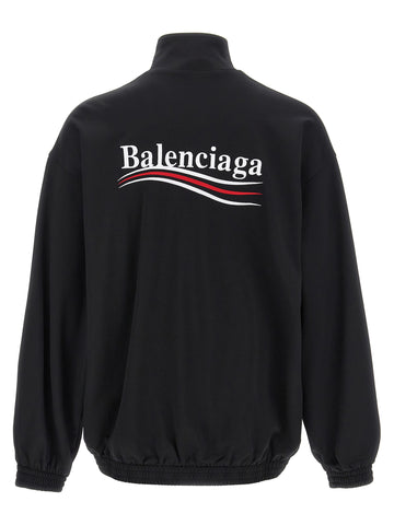 Black Polyamide Sweatshirt