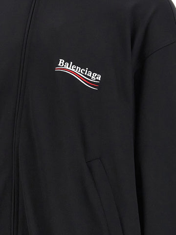 Black Polyamide Sweatshirt