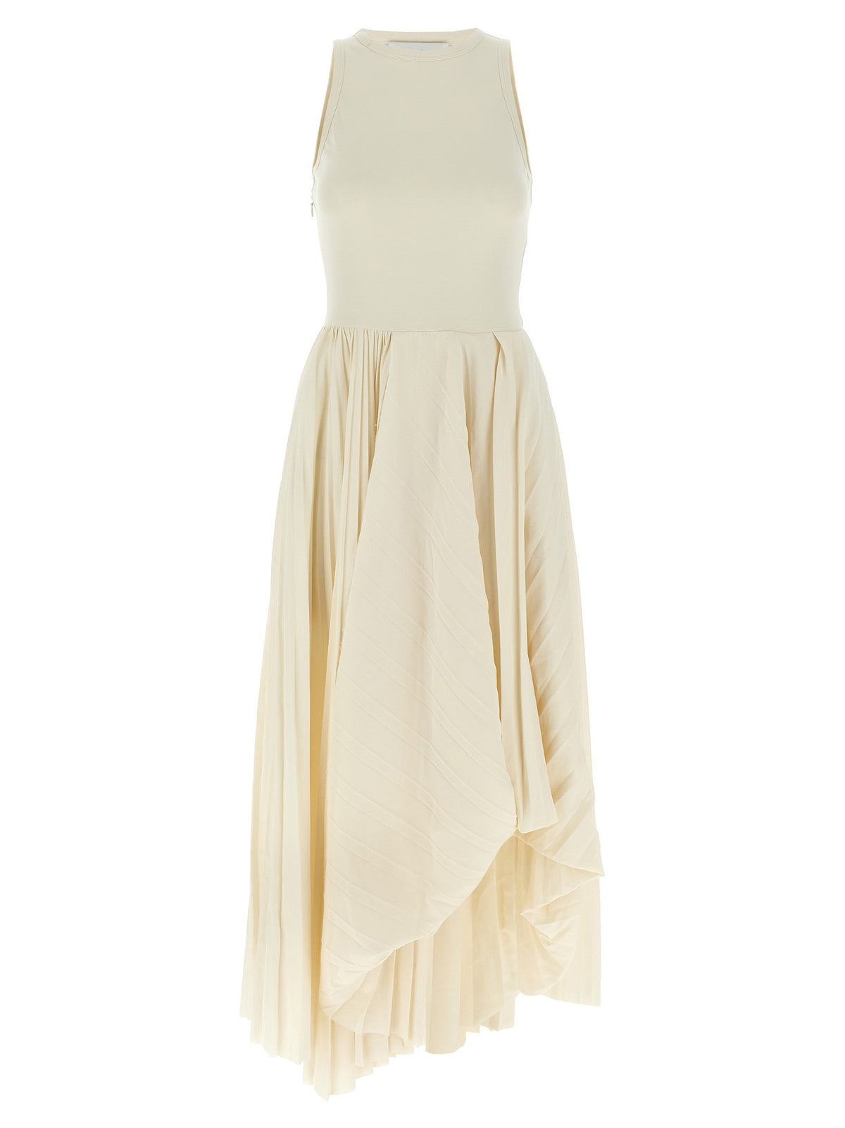 White Cotton Long Dress
