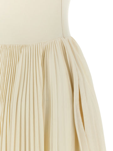 White Cotton Long Dress