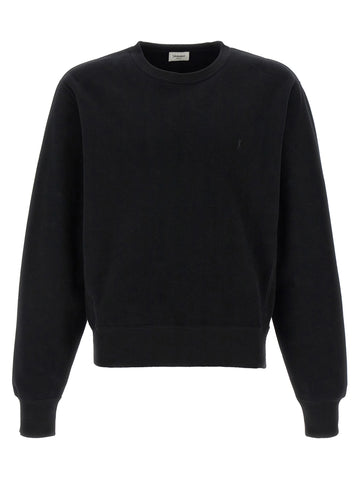 Black Cotton Sweatshirt