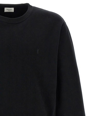 Black Cotton Sweatshirt
