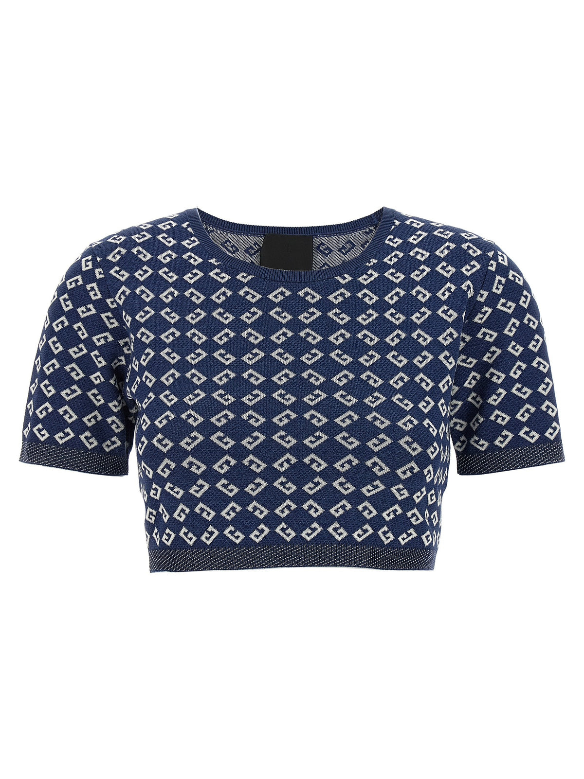 Blue Viscose T-Shirt