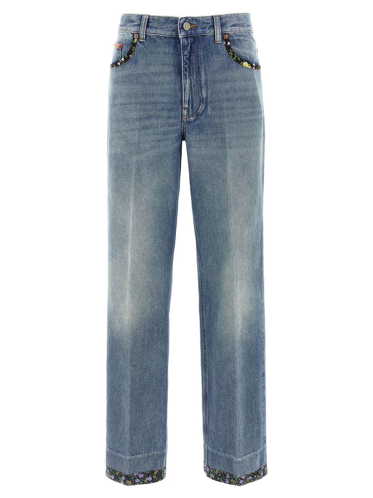 Blue Cotton Jeans Denim