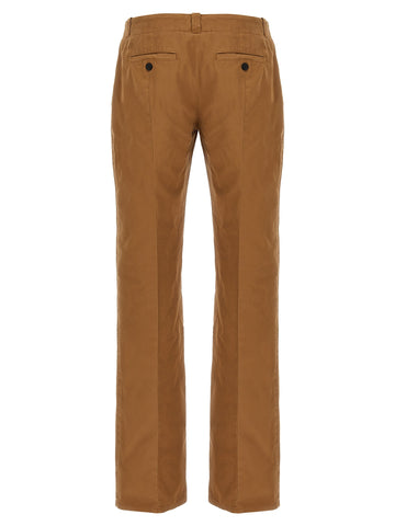 Brown Cotton Chino Pants