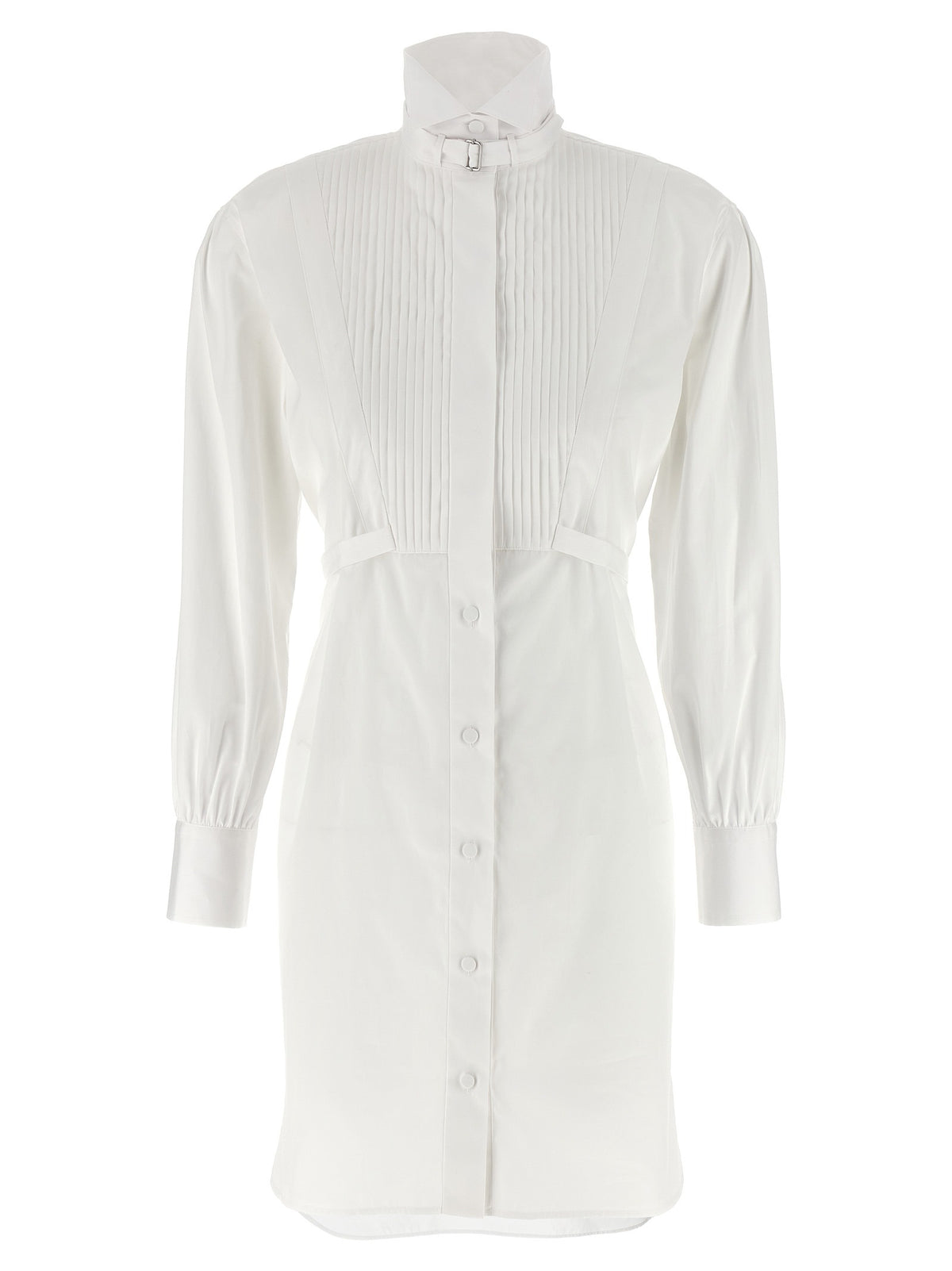 White Cotton Midi Dress