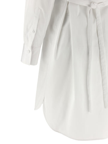 White Cotton Midi Dress