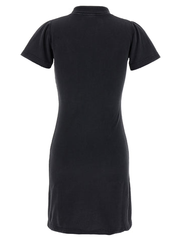 Black Cotton Short Dress