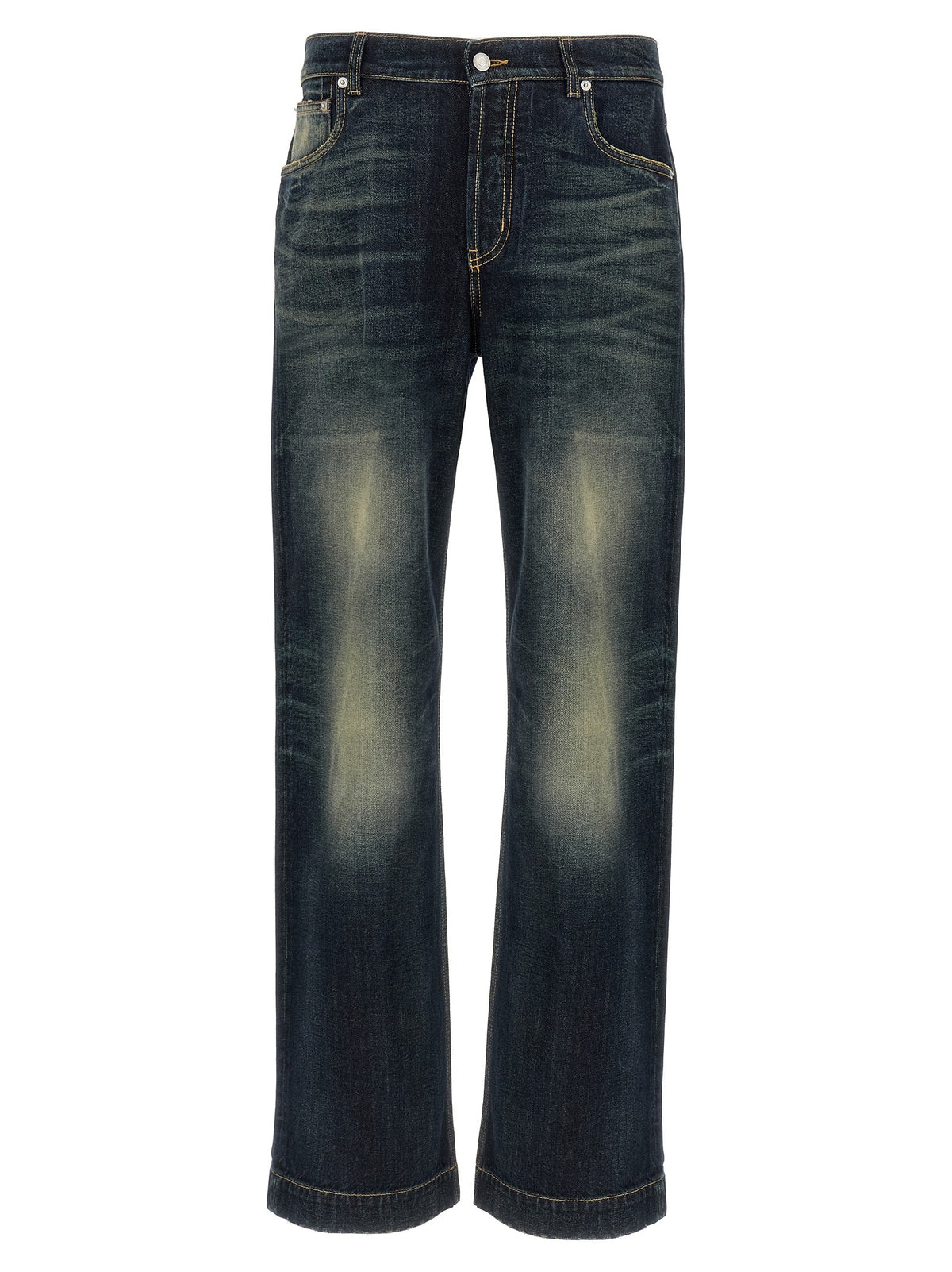 Blue Cotton Jeans Denim