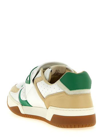 Multicolor Leather Athletic Sneakers