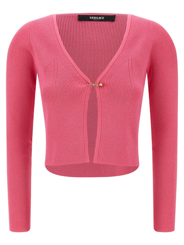 Fuchsia Viscose Cardigan