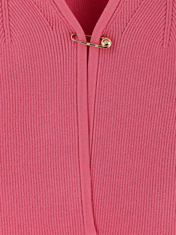 Fuchsia Viscose Cardigan