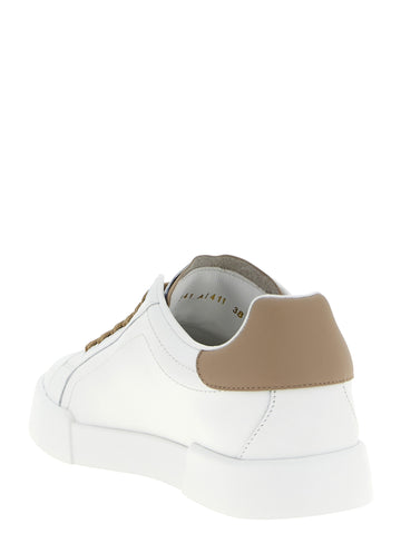 Beige Calfskin Sneakers