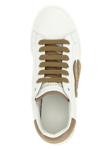 Beige Calfskin Sneakers