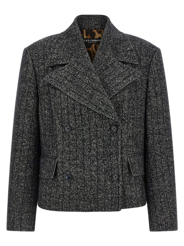 Bicolor Elastane Blazer