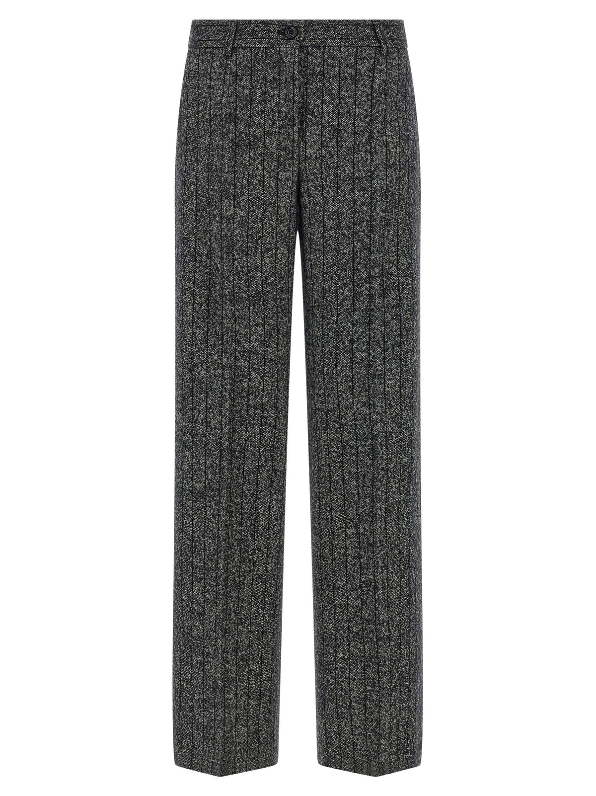 Bicolor Virgin Wool Casual Pants