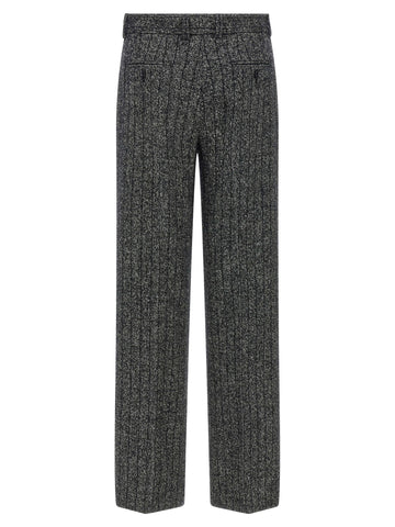 Bicolor Virgin Wool Casual Pants