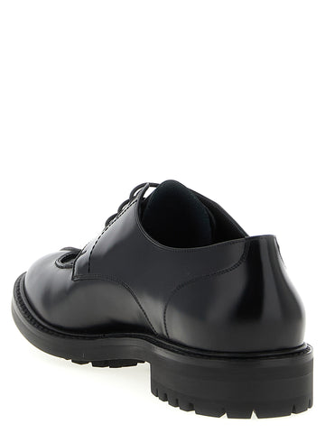 Black Calfskin Oxfords And Derbies