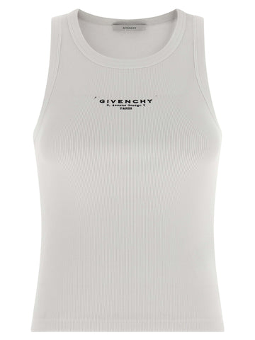 White Cotton Sleeveles T-Shirt
