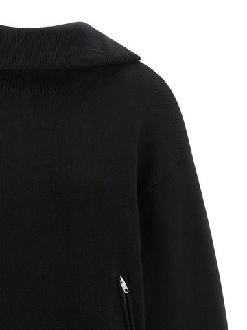 Black Cotton Cardigan