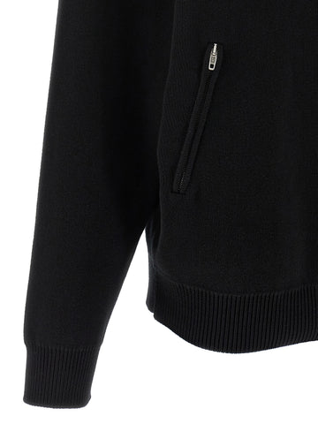 Black Cotton Cardigan
