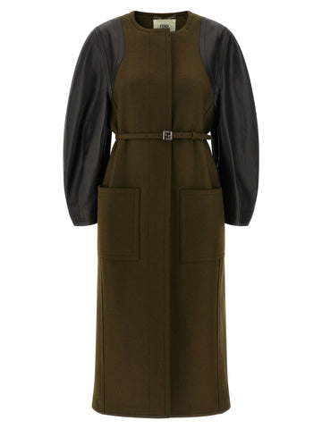 Bicolor Viscose Coat