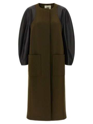 Bicolor Viscose Coat