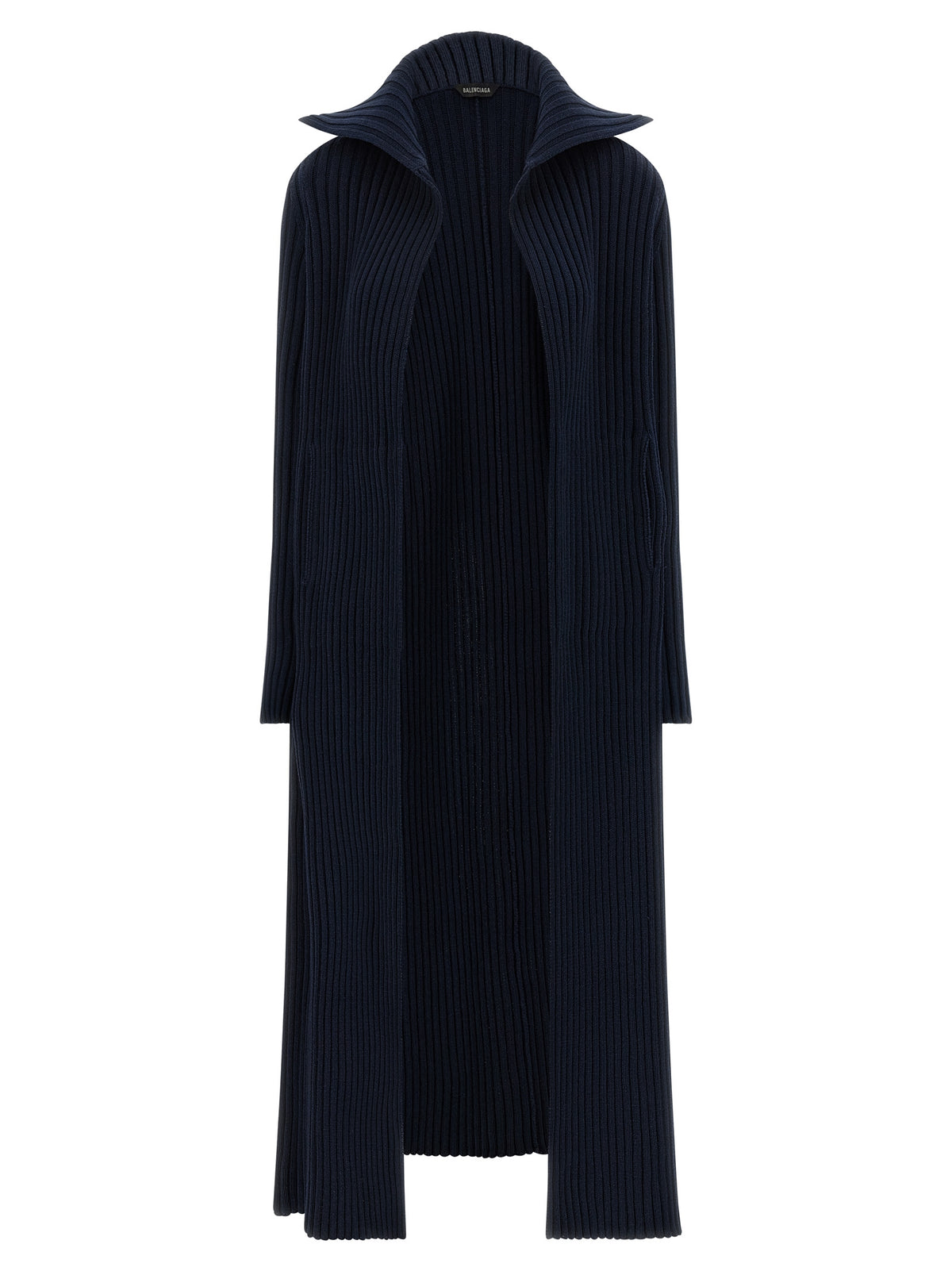 Blue Polyester Cardigan