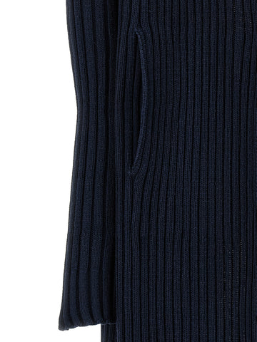 Blue Polyester Cardigan