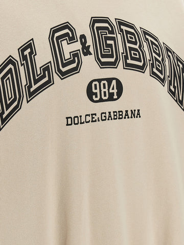 Beige Cotton Sweatshirt