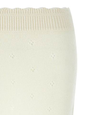 White Wool Long Skirt