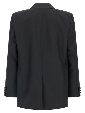 Black Polyester Blazer