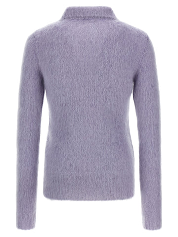 Purple Wool Cardigan