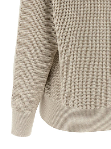 Beige Cotton Cardigan