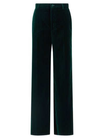Bicolor Cotton Casual Pants