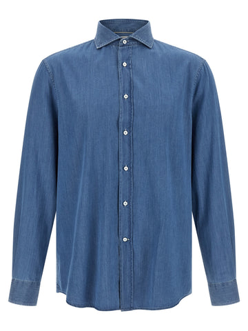 Blue Cotton Blouse