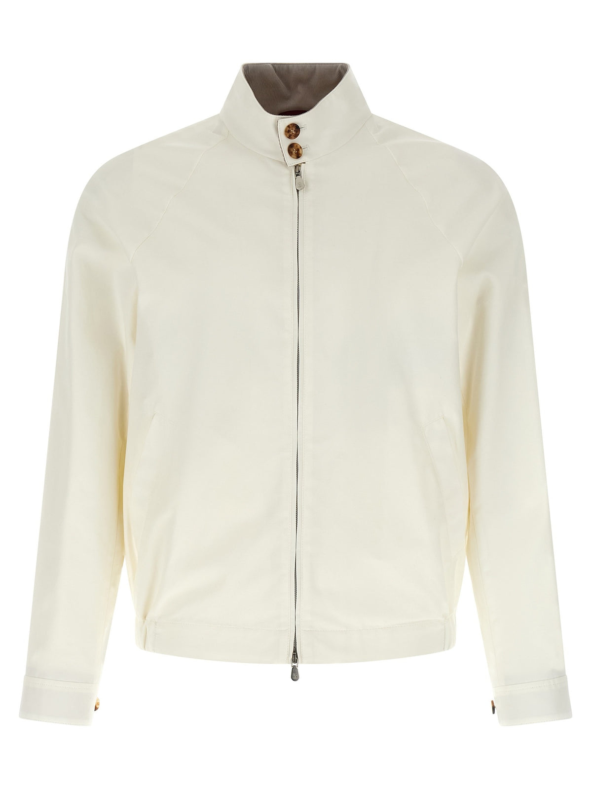 White Cotton Full-Length Jacket