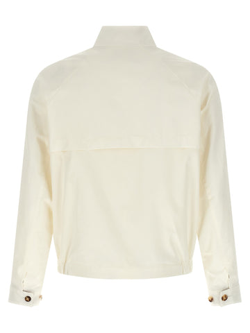 White Cotton Full-Length Jacket